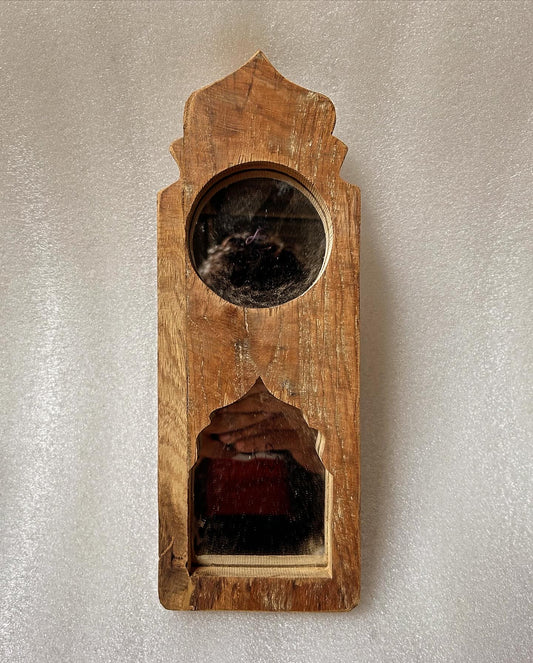 Wooden jharokha mirror