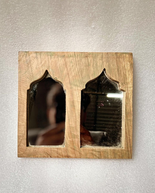 Wooden jharokha mirror