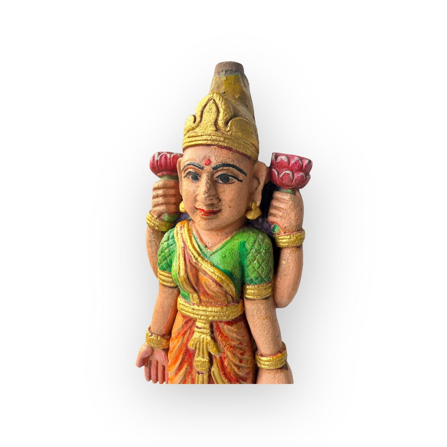 Old  Stone Hindu Goddess Laxmi Statue