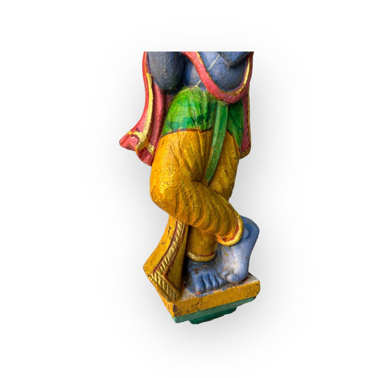 Old  Stone Hindu God Krishna Statue