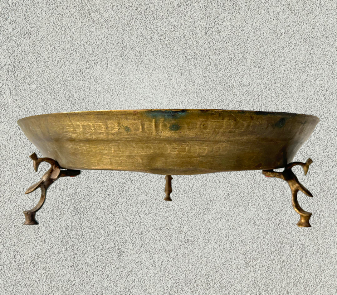 Brass plate on Stand Urli