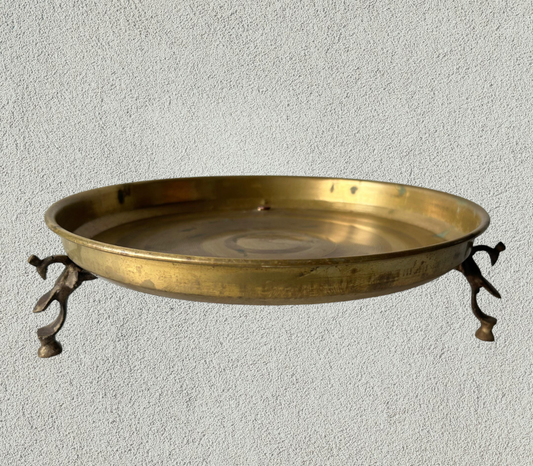 Brass plate on Stand Urli