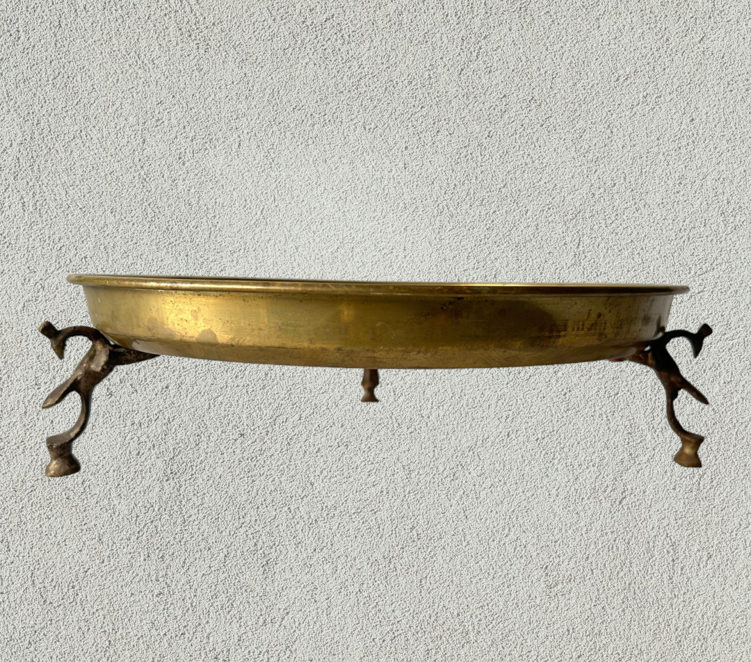 Brass plate on Stand Urli