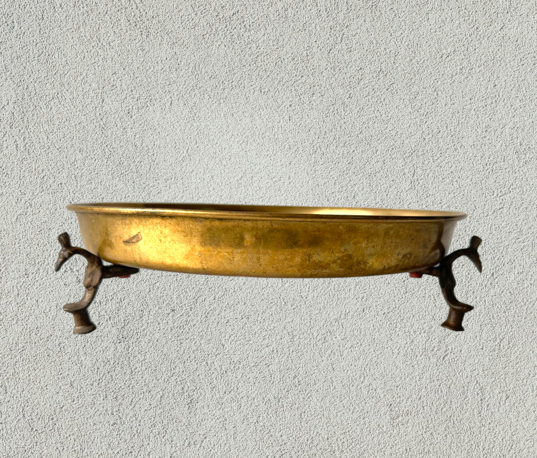 Brass plate on Stand Urli