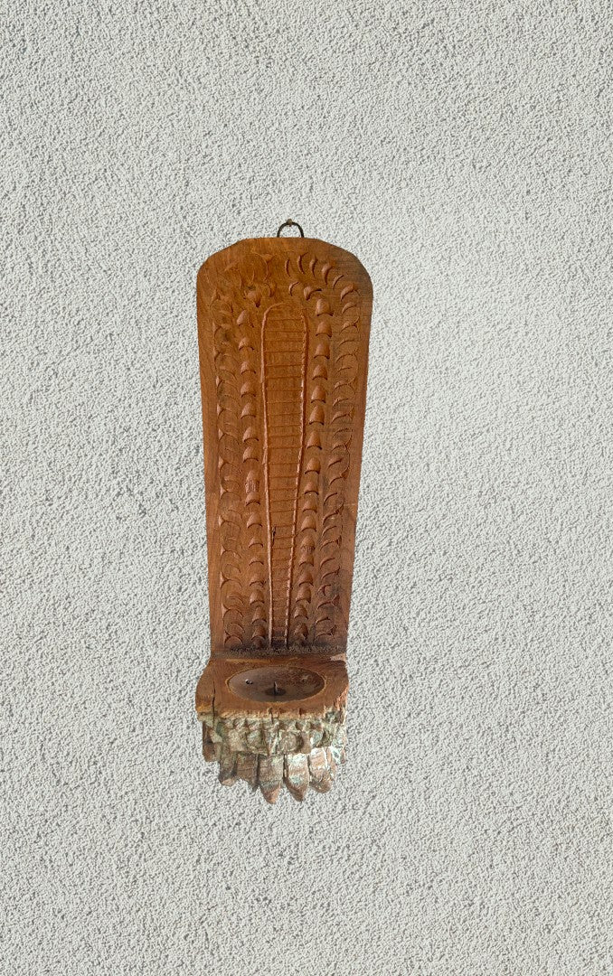 Wooden Wall Hanging Bracket Candle Holder