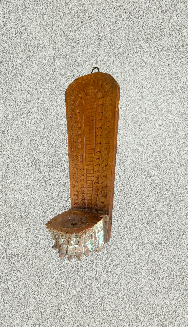 Wooden Wall Hanging Bracket Candle Holder