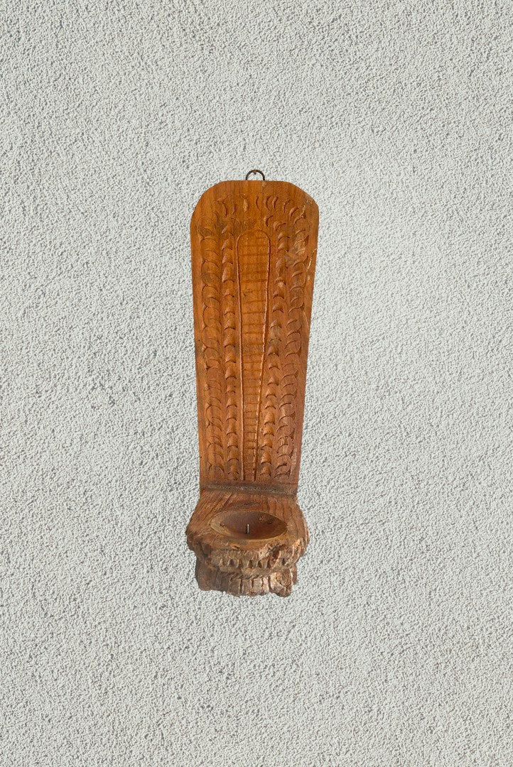 Wooden Wall Hanging Bracket Candle Holder