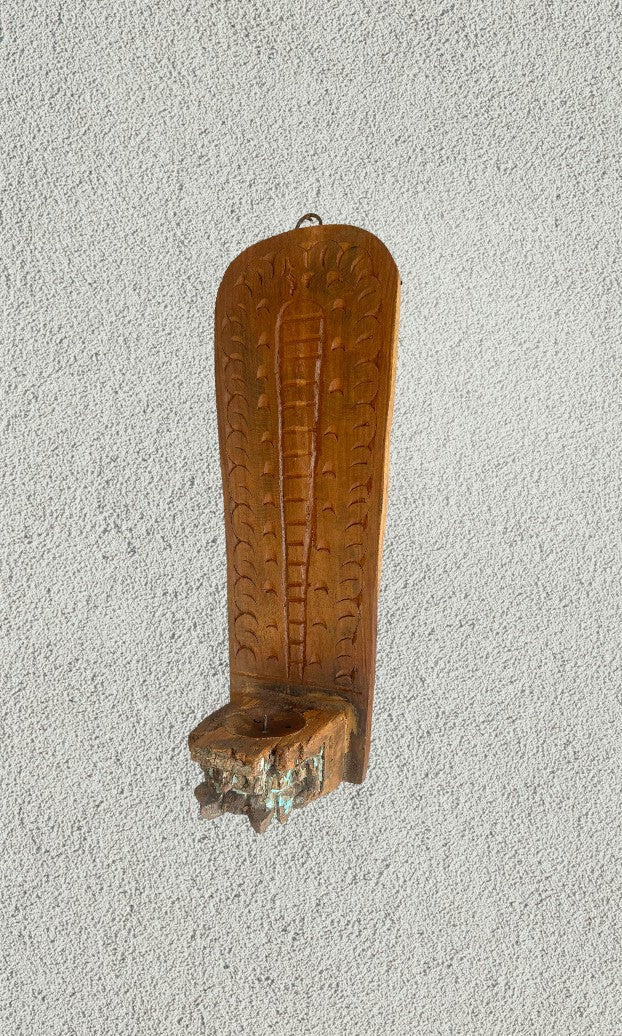 Wooden Wall Hanging Bracket Candle Holder