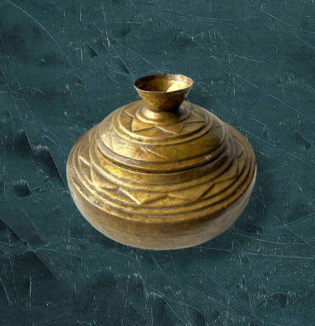 Antique Brass Pot