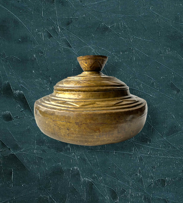 Antique Brass Pot