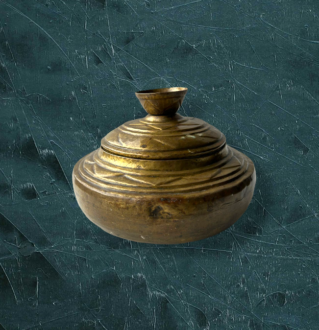 Antique Brass Pot