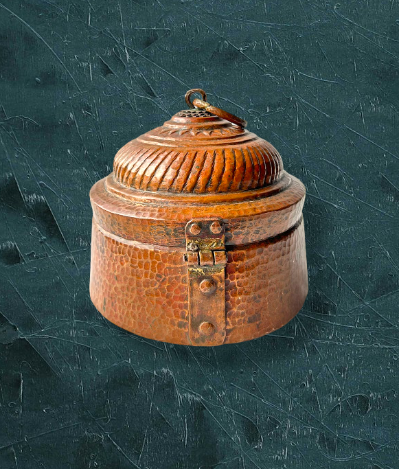 Hand Made Copper Chapati Box