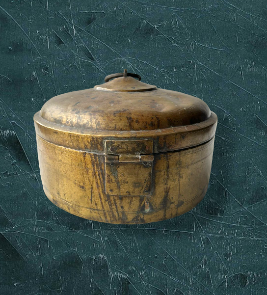 Antique Brass Chapati Box