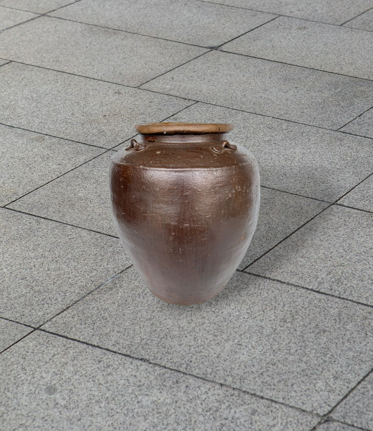 Antique Galvanized Clay Pot