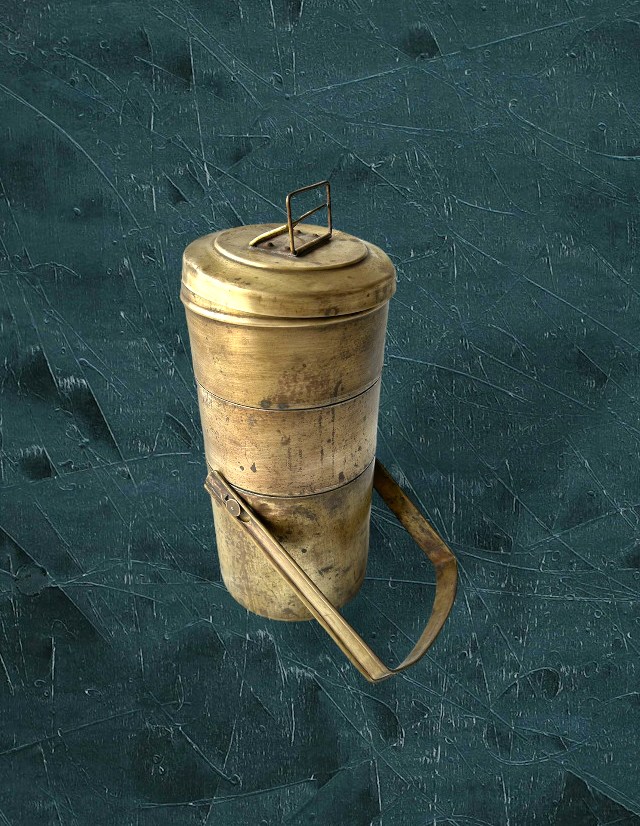 Old Brass Lunch Box