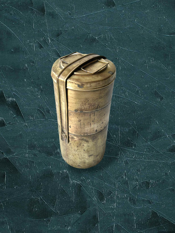 Old Brass Lunch Box