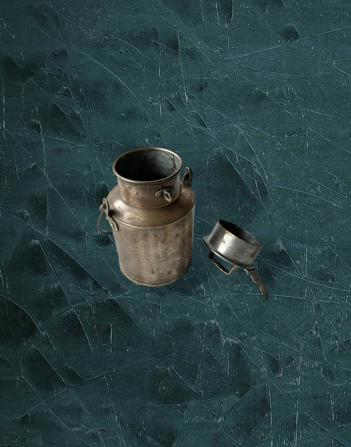 Old Brass Milk Jar