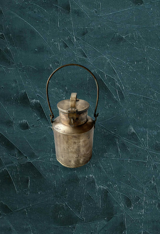 Old Brass Milk Jar