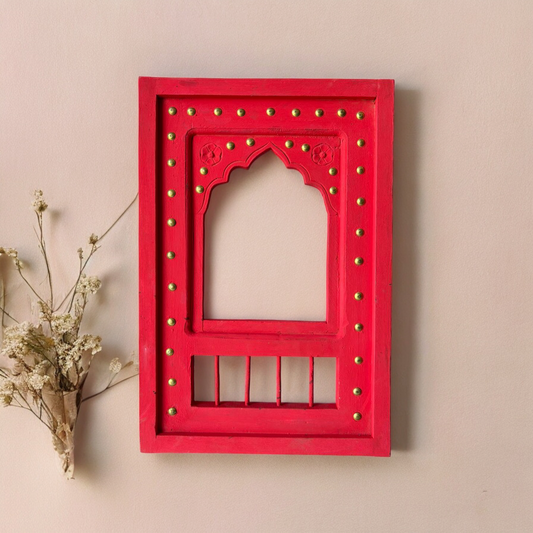 Wooden Jharokha Mirror Frame