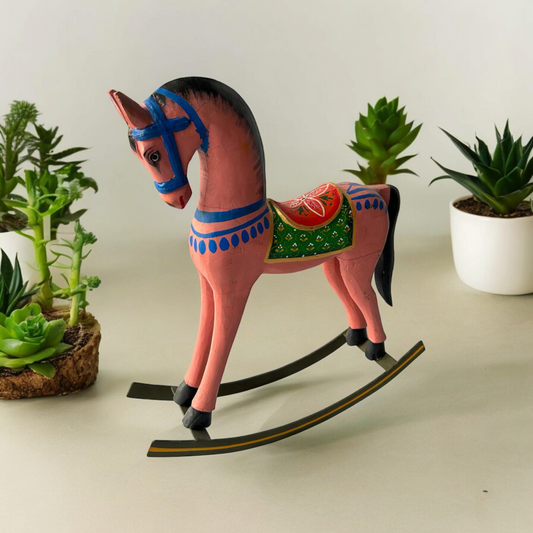 Hand Painted Wooden Rocking Horse