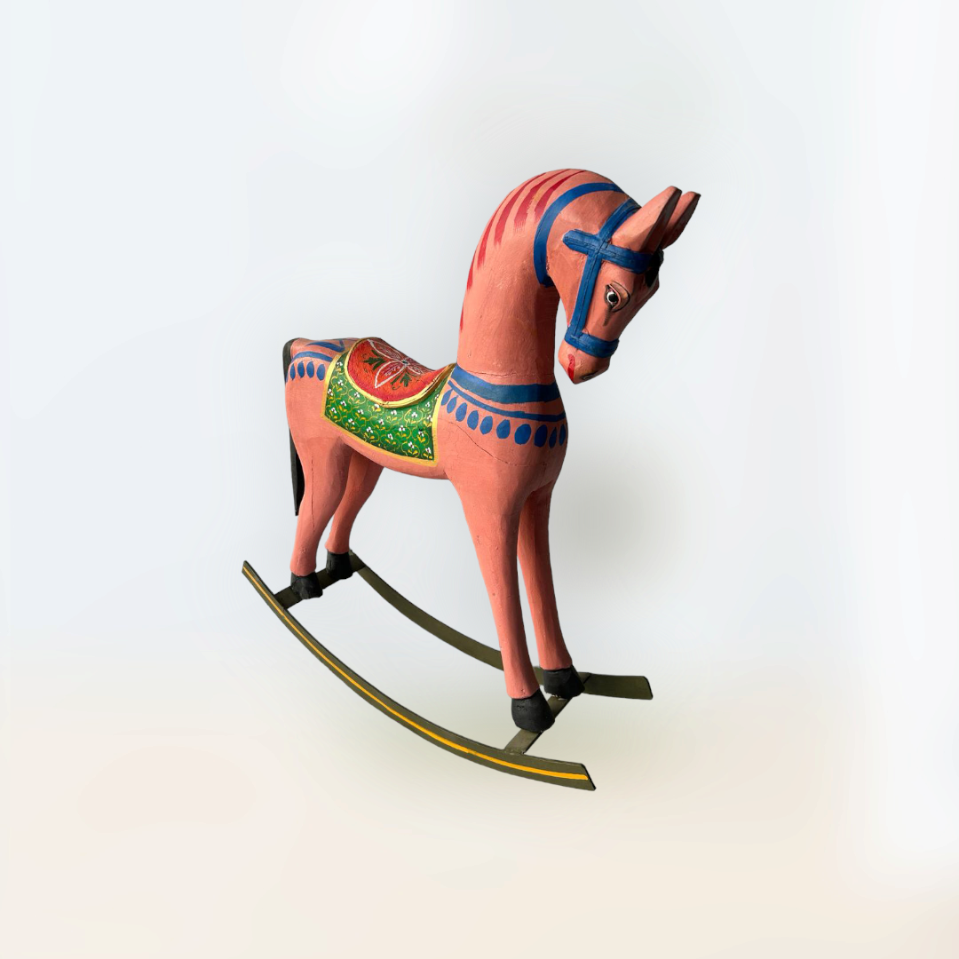 Hand Painted Wooden Rocking Horse