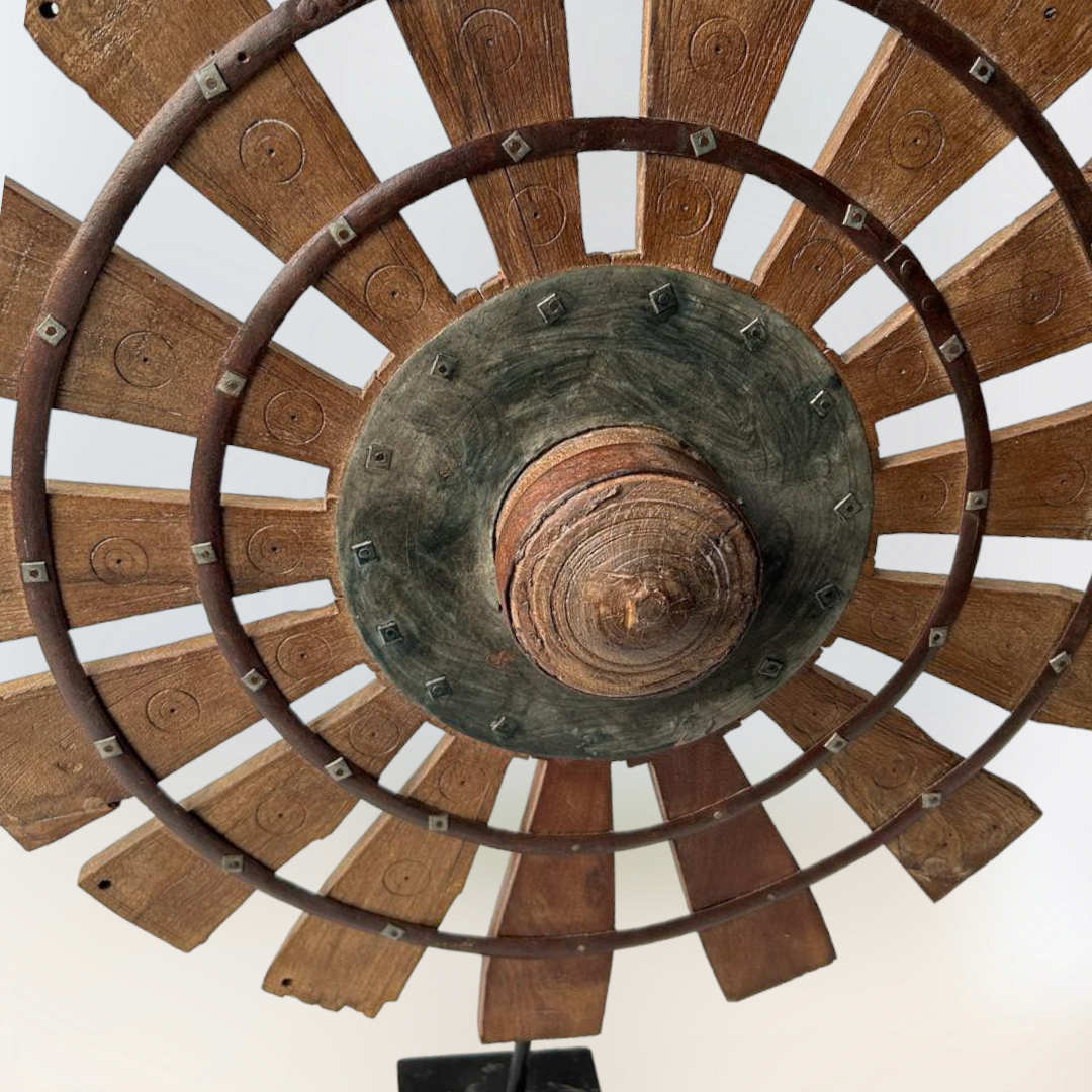 Wooden  Old Charkha Wheel Home Decor