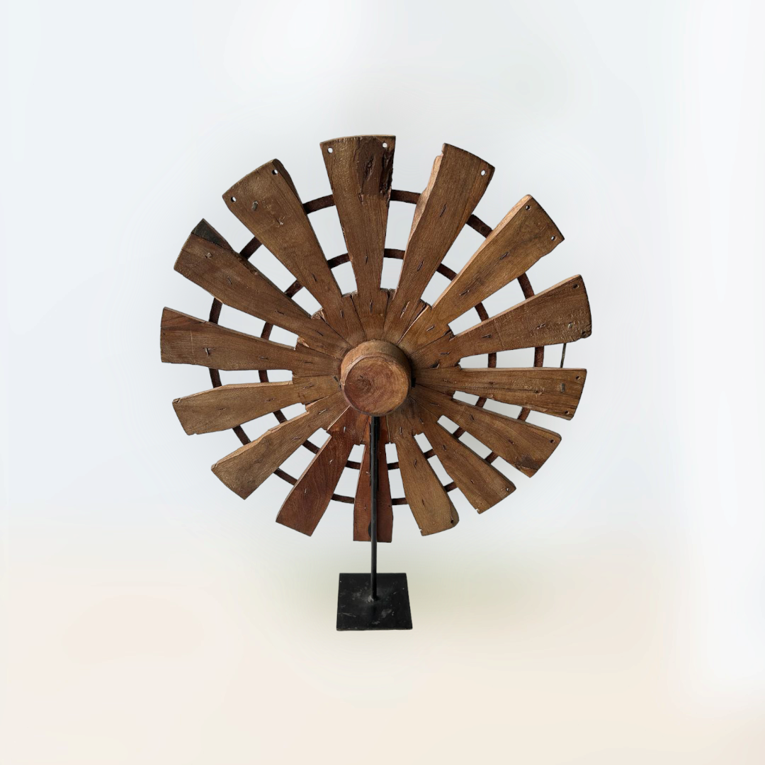 Wooden  Old Charkha Wheel Home Decor