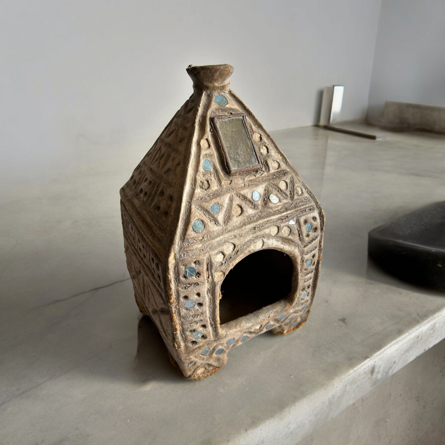 Old Paper Pulp Bird House