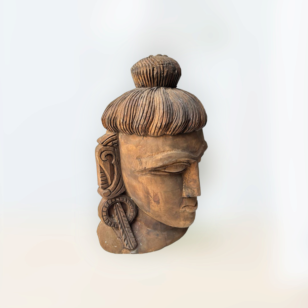 Hand Carved Budha Head