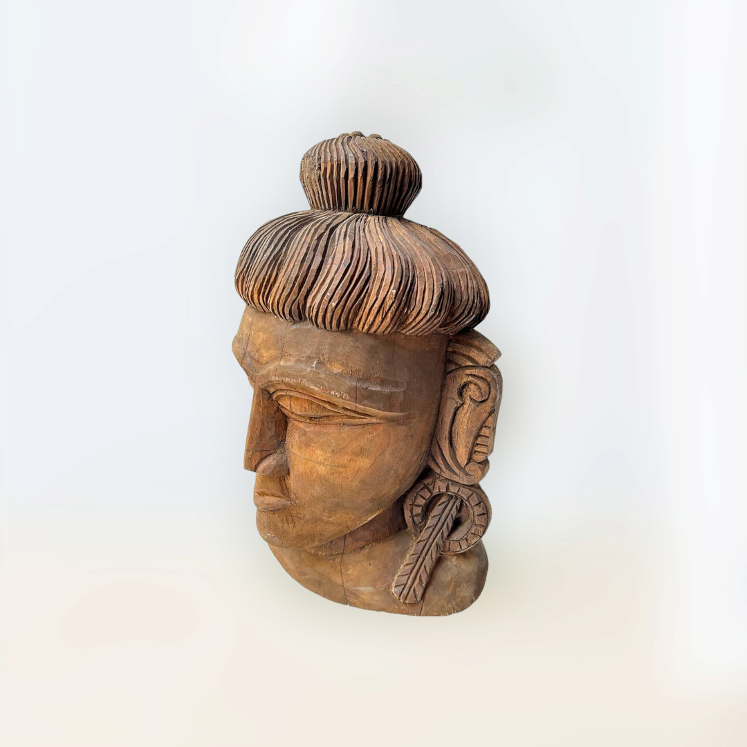 Hand Carved Budha Head