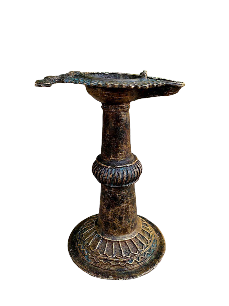 Old Dokara Style Oil Lamp