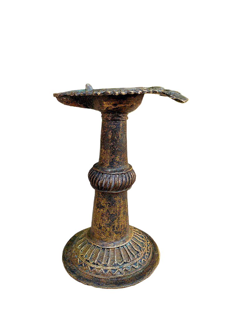 Old Dokara Style Oil Lamp