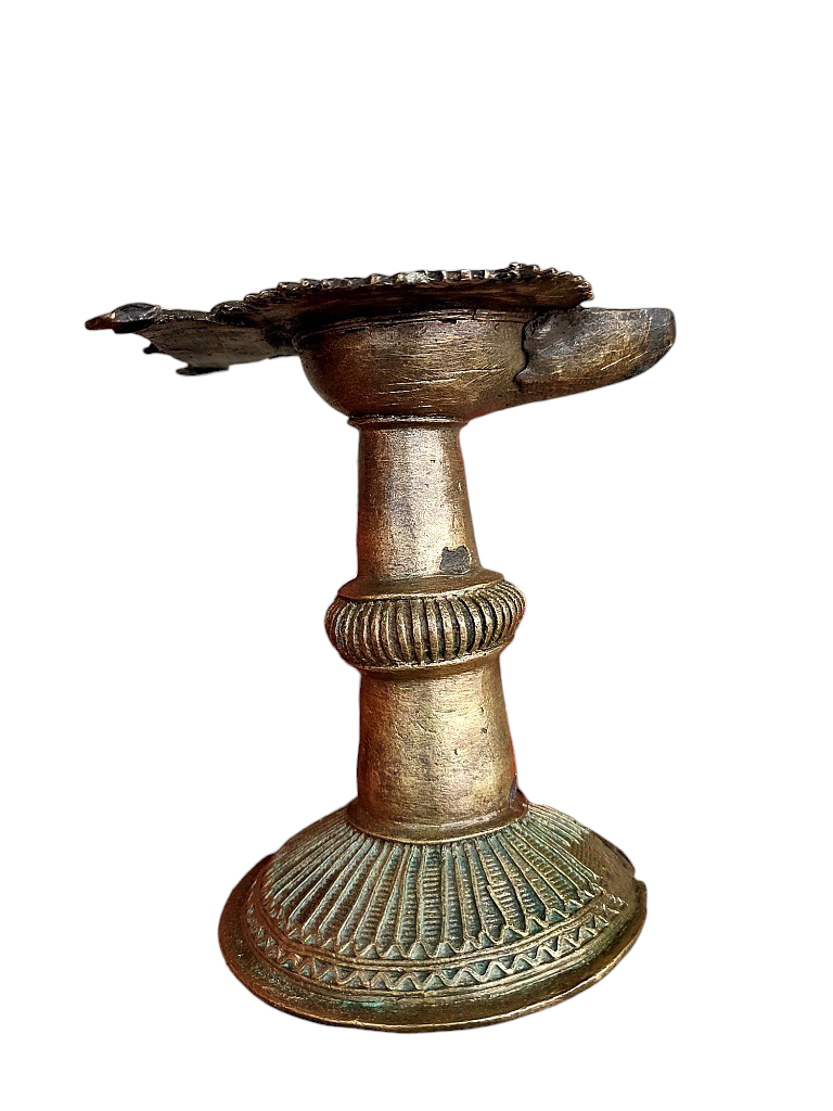 Old Dokara Style Oil Lamp