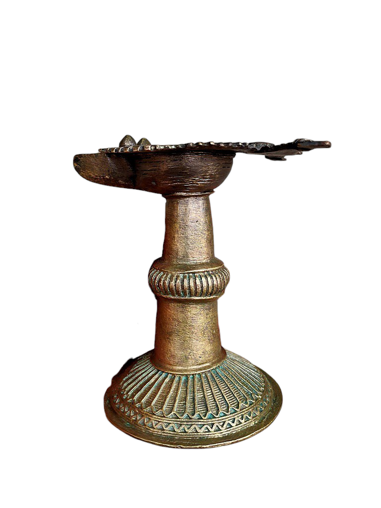 Old Dokara Style Oil Lamp