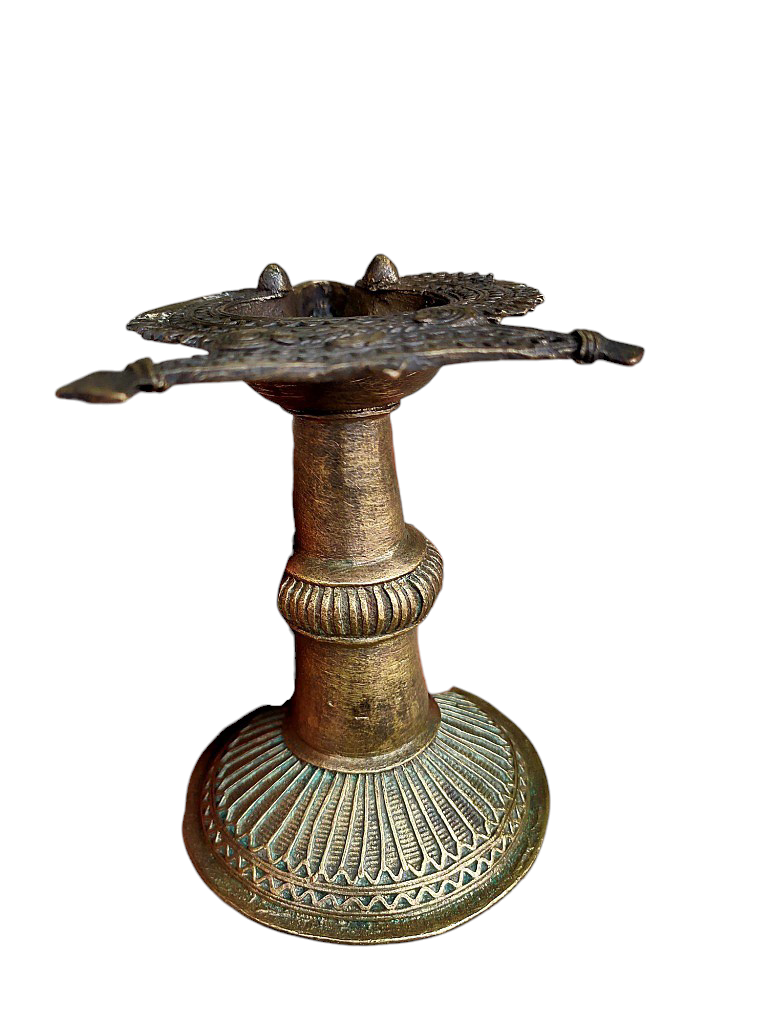 Old Dokara Style Oil Lamp