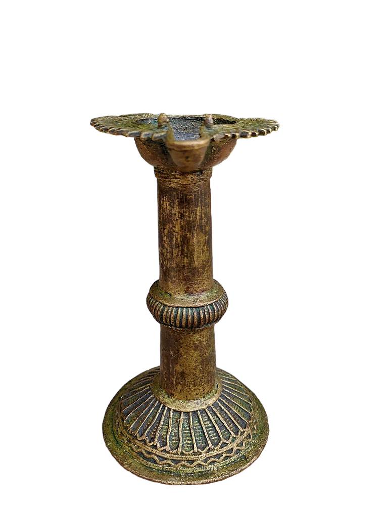 Old Dokara Style Oil Lamp