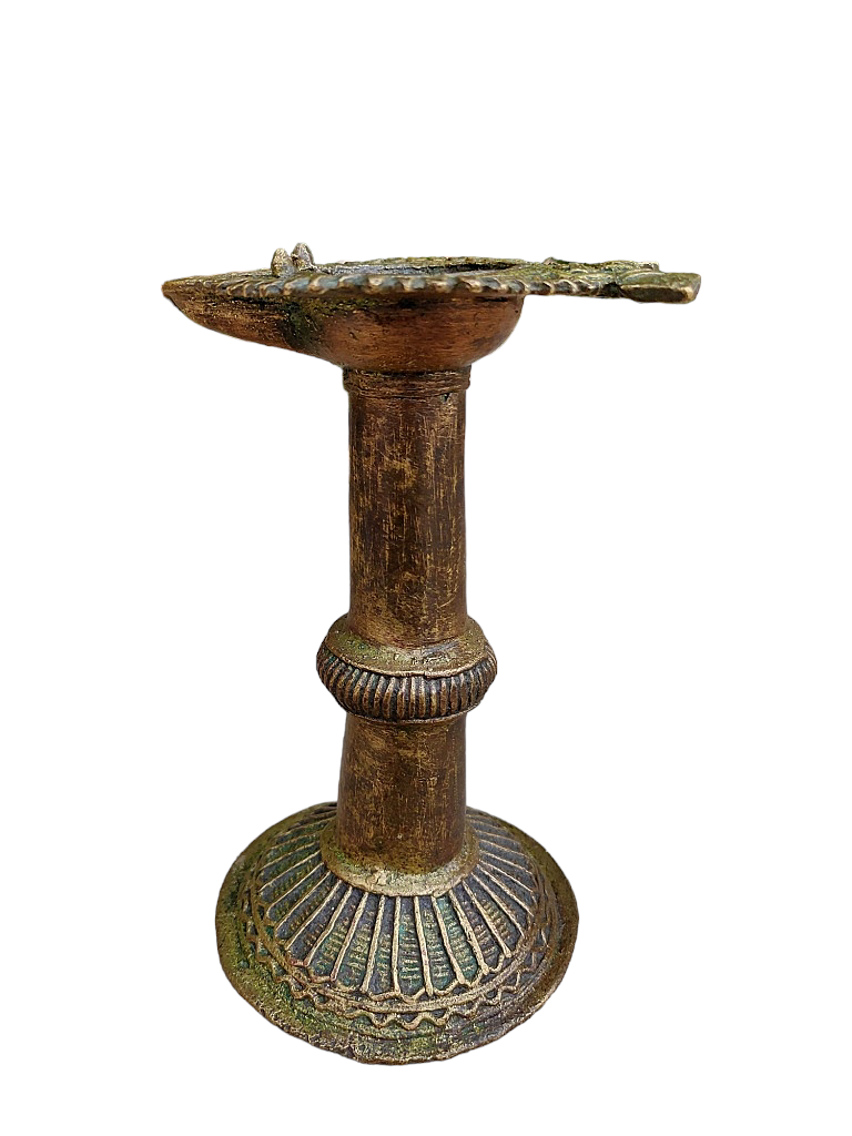 Old Dokara Style Oil Lamp