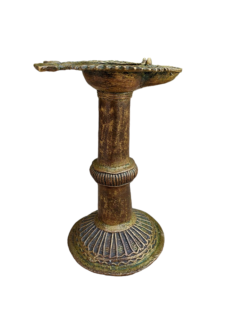 Old Dokara Style Oil Lamp