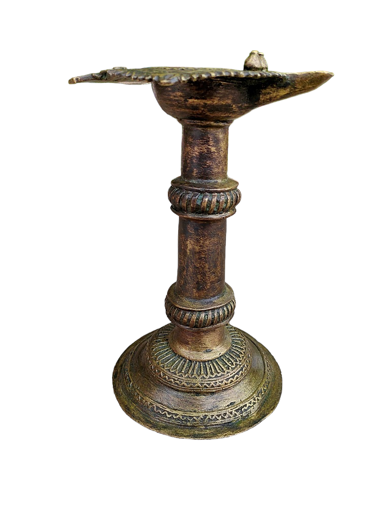 Old Dokara Style Oil Lamp