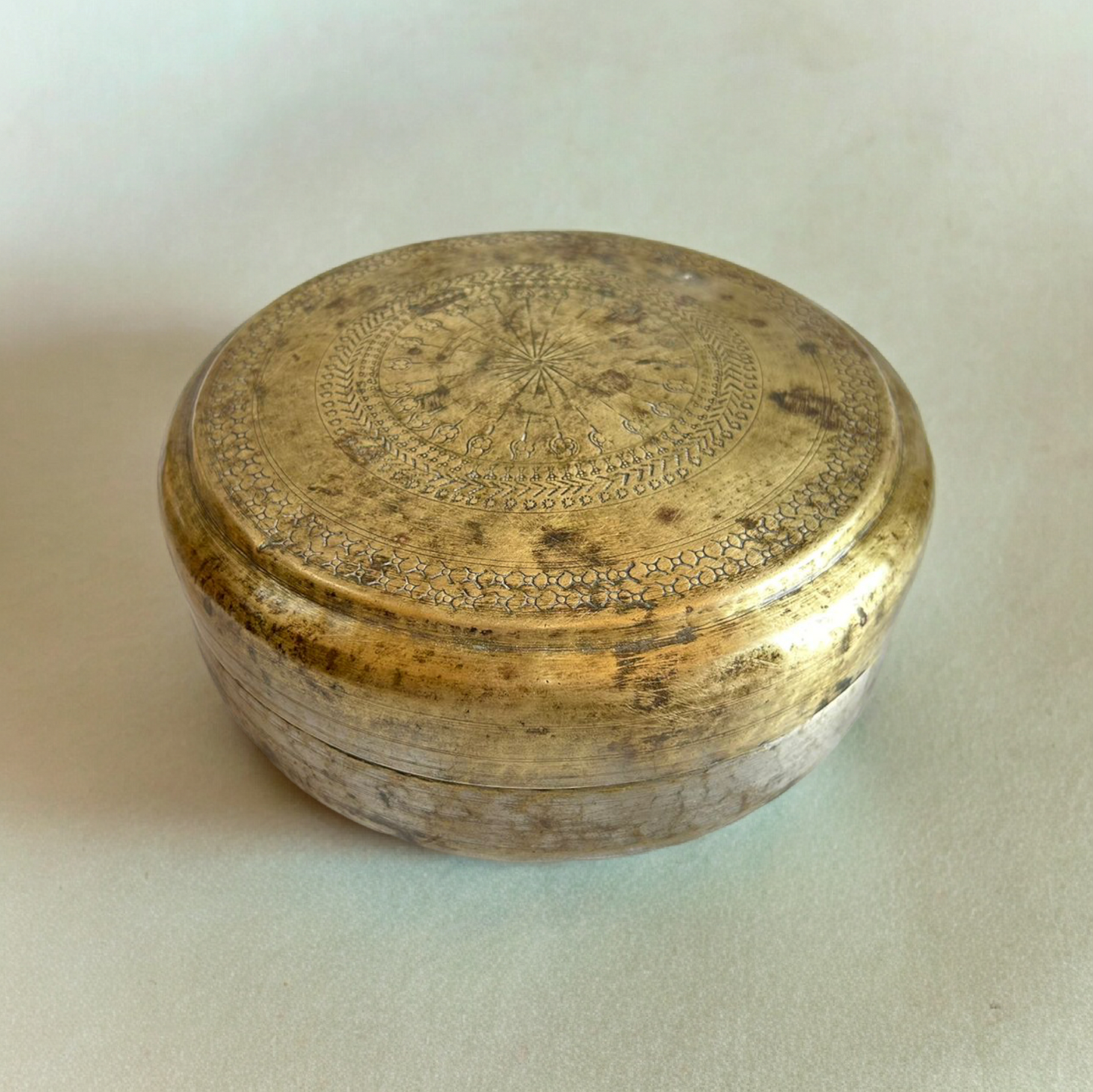 Antique Brass Chapati Box