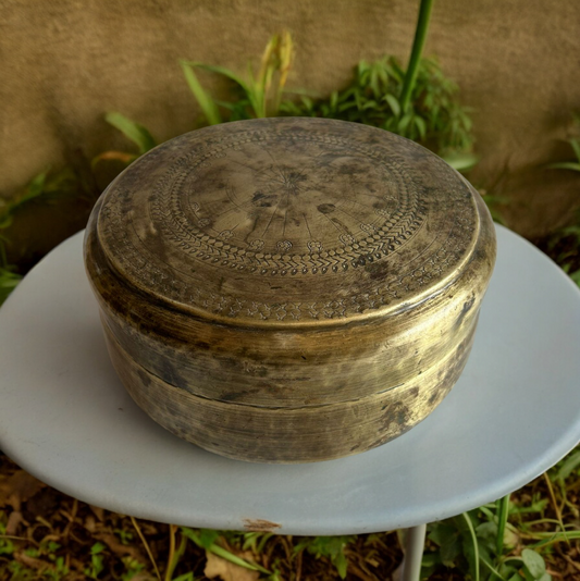 Antique Brass Chapati Box