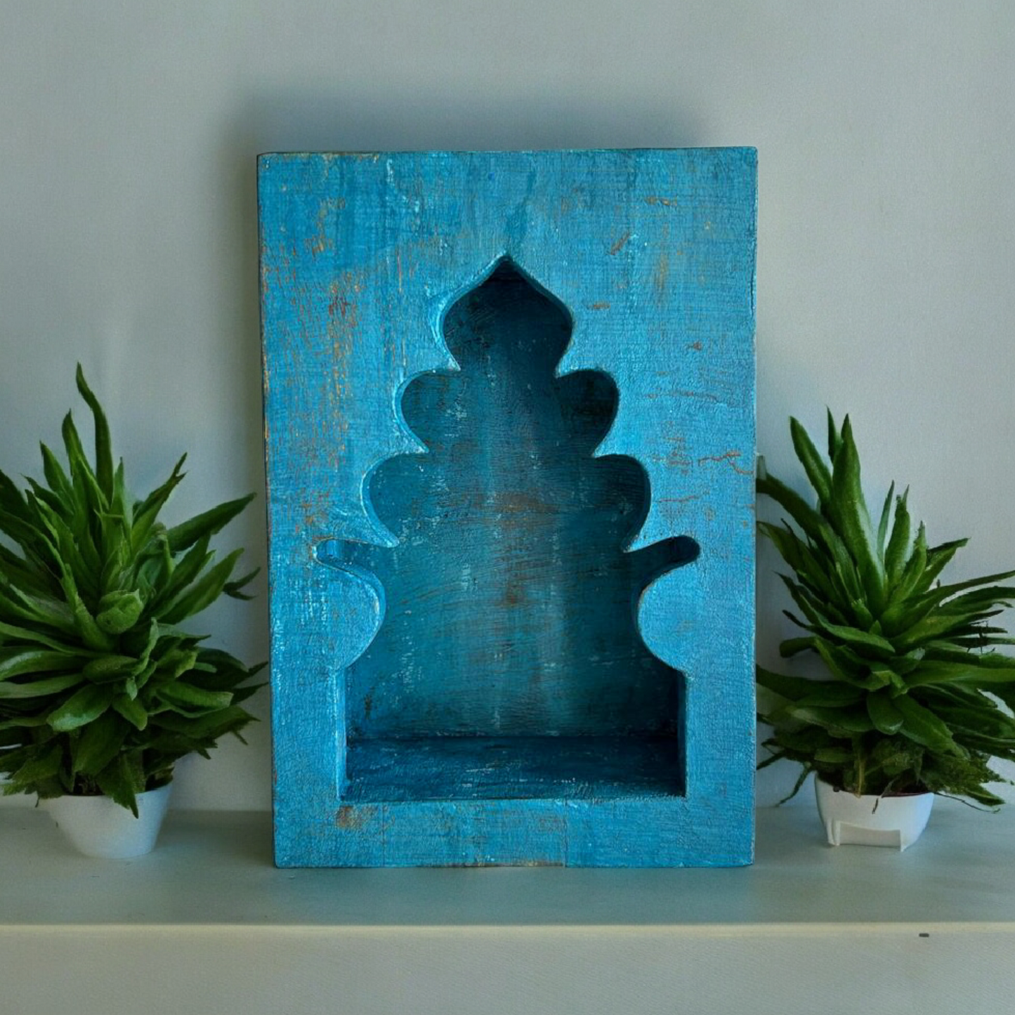 Wooden Jharokha Wall Shelf