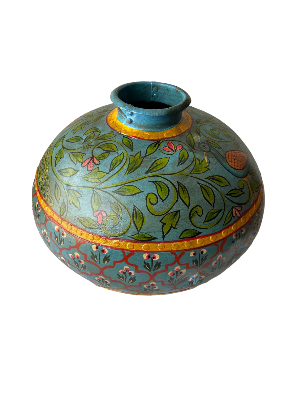 Hand Painted Iron Pot