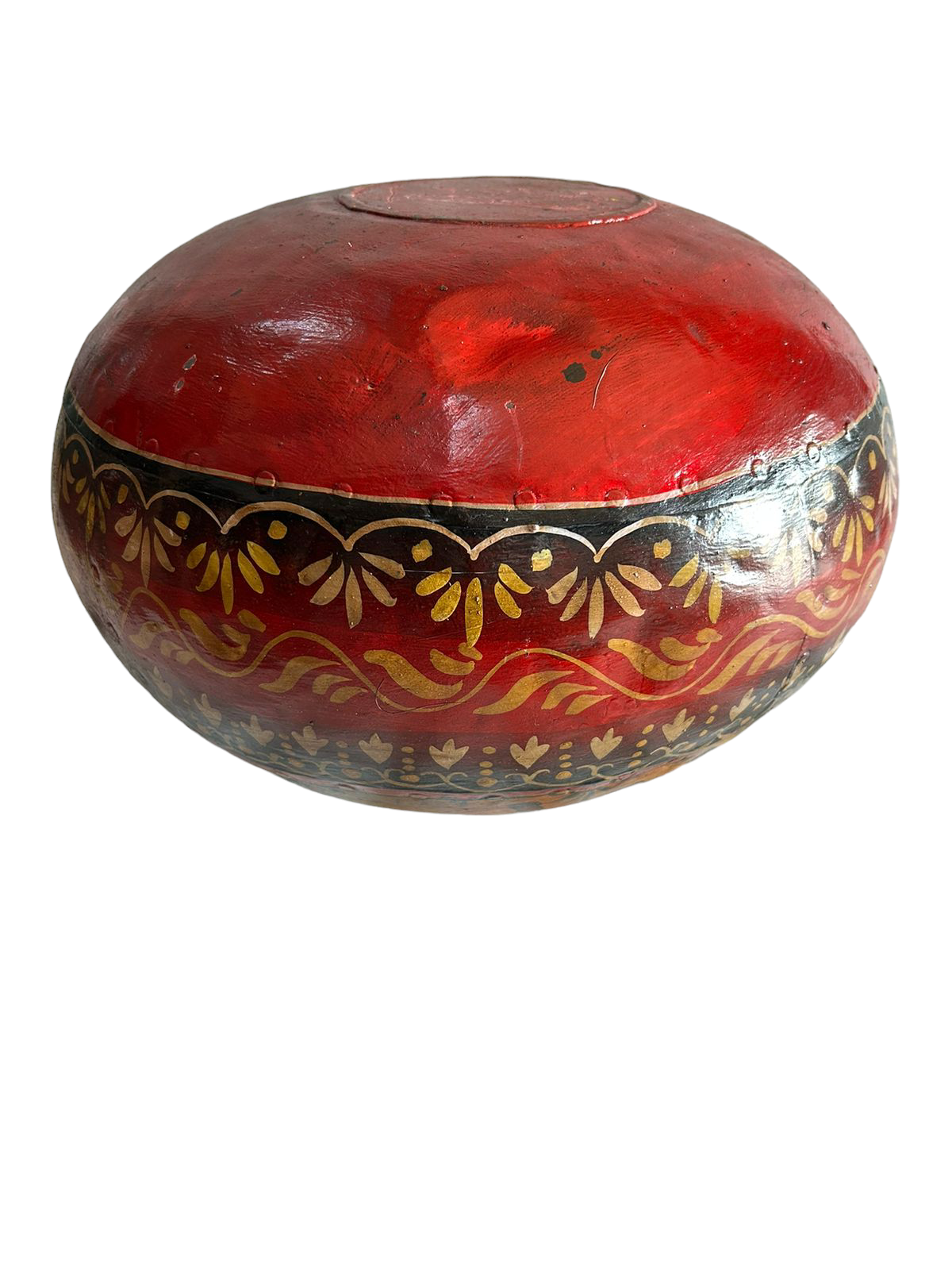 Hand Painted Iron Pot