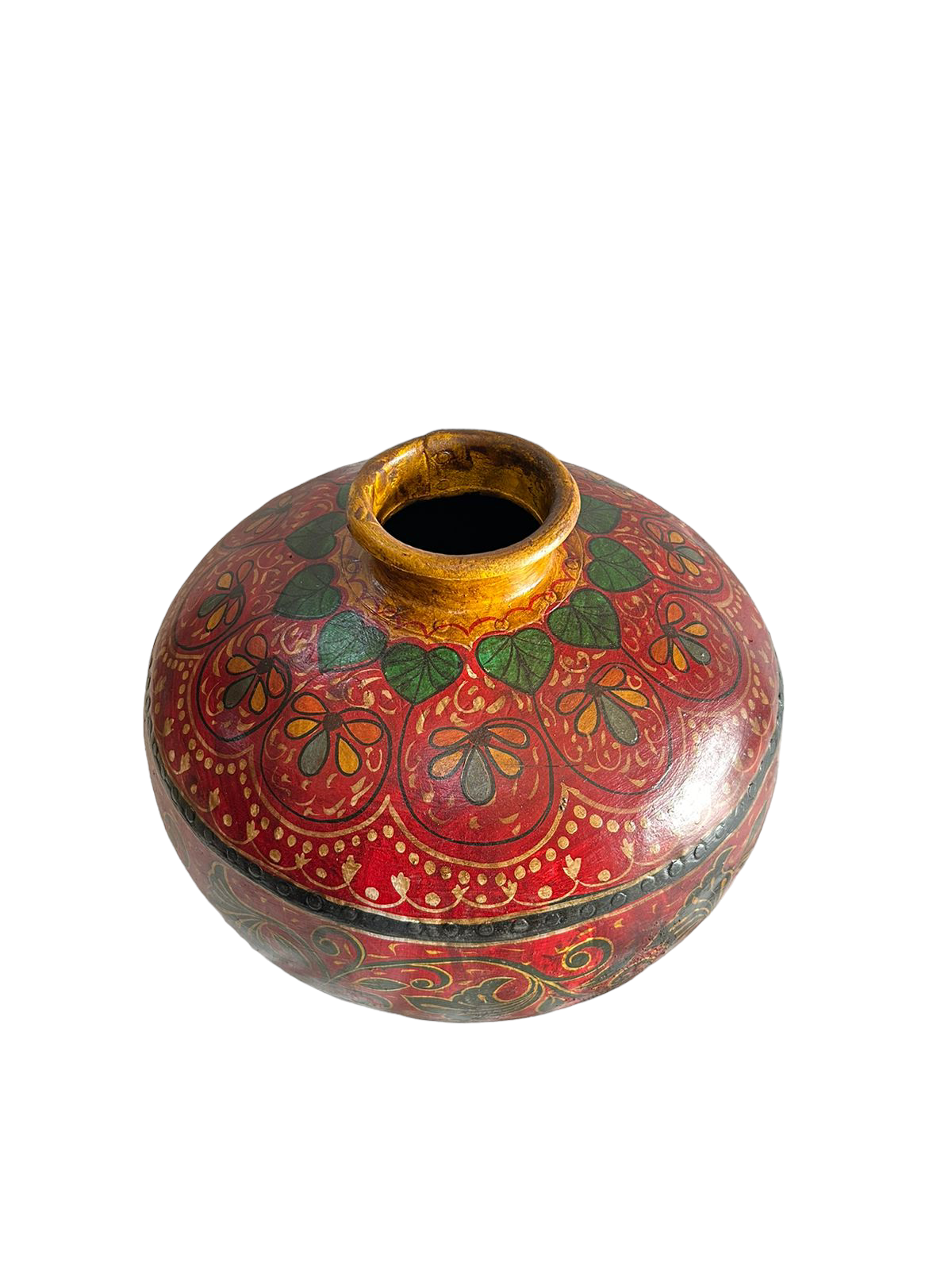 Hand Painted Iron Pot