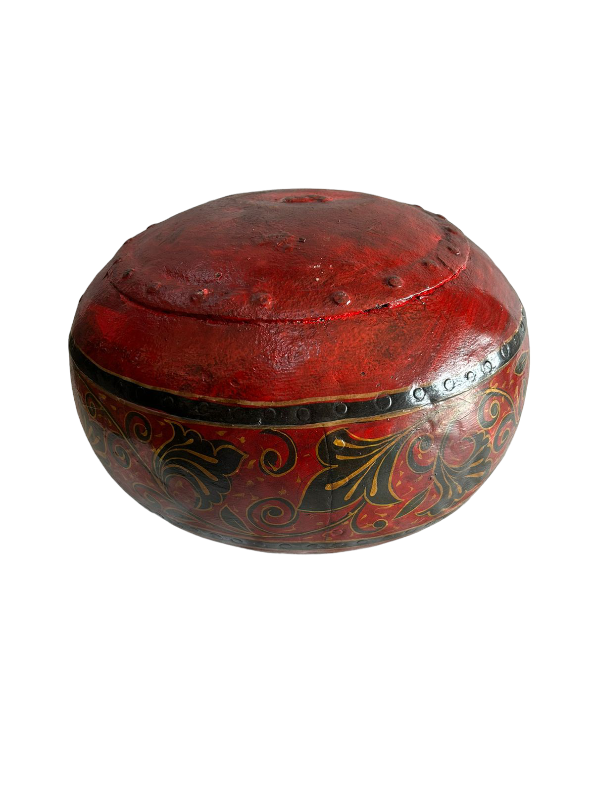 Hand Painted Iron Pot