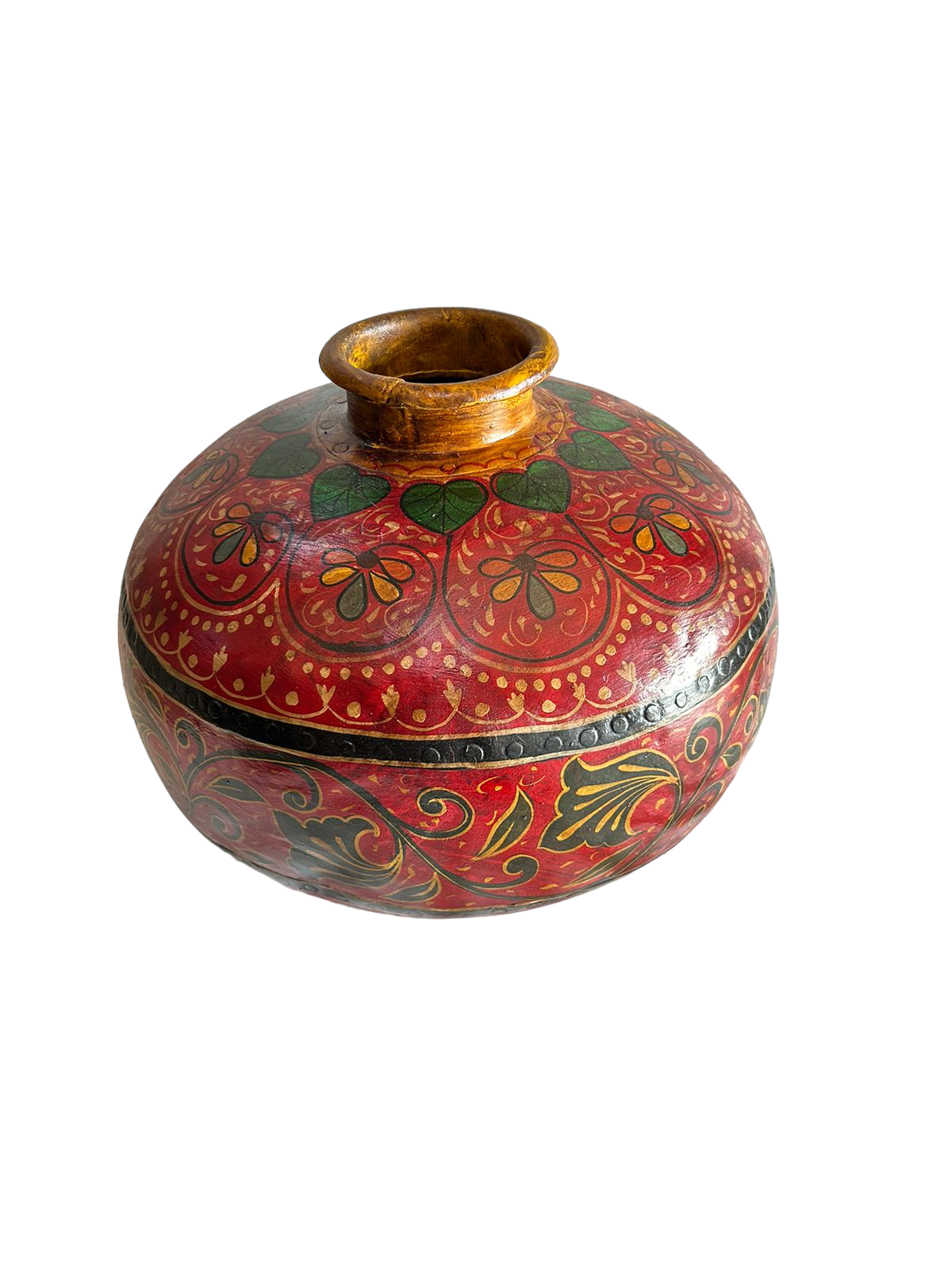 Hand Painted Iron Pot