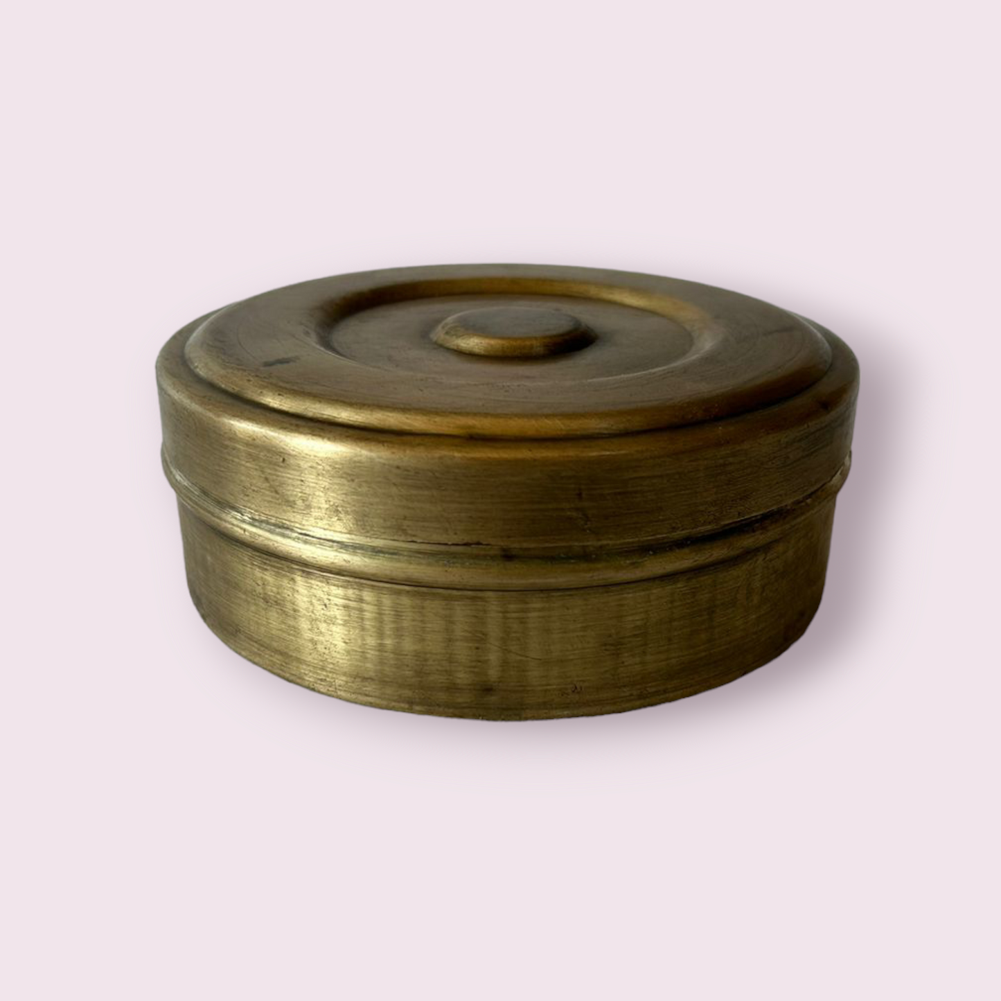 Old Brass Chapati Box/lunch Box