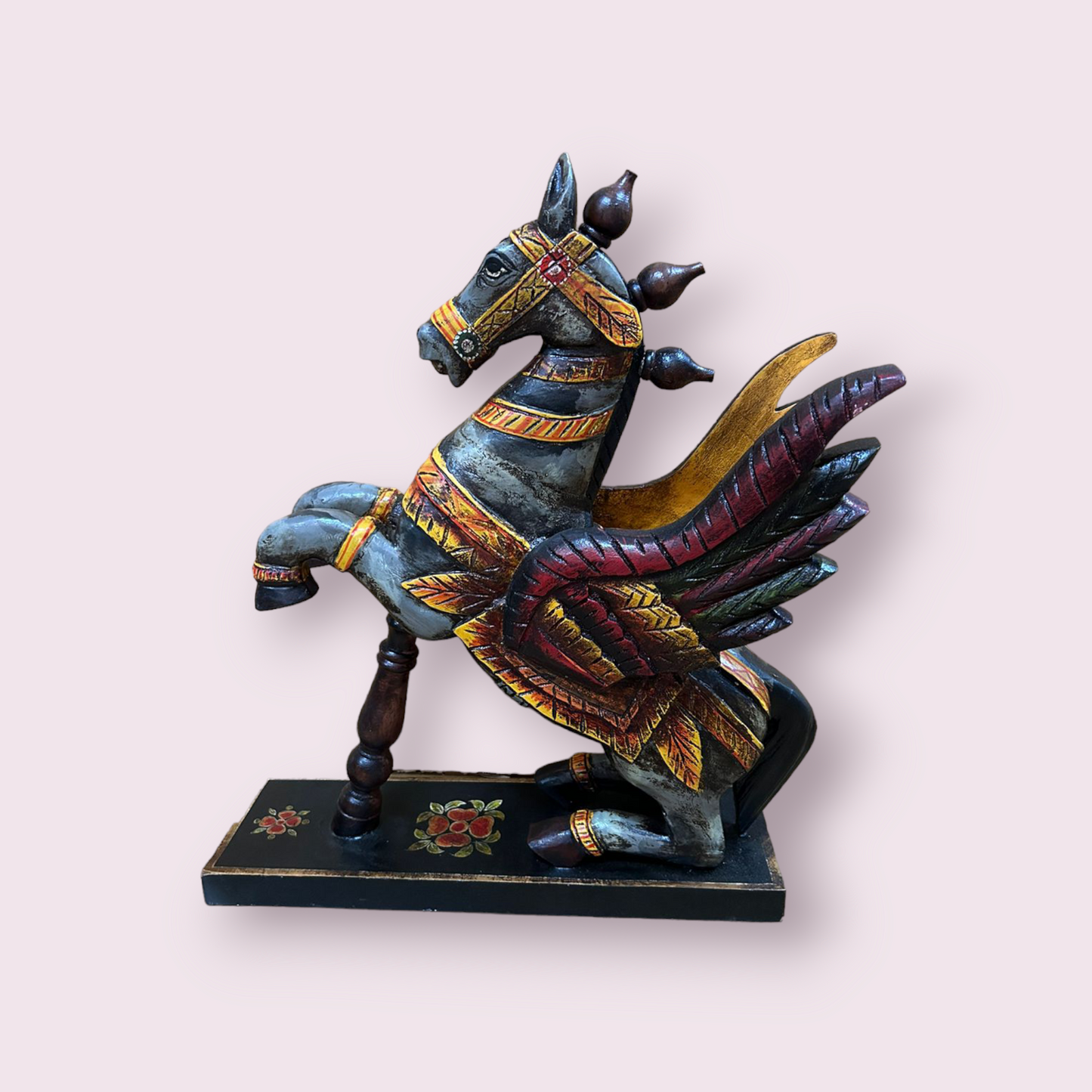 Hand Carved Horse Statue