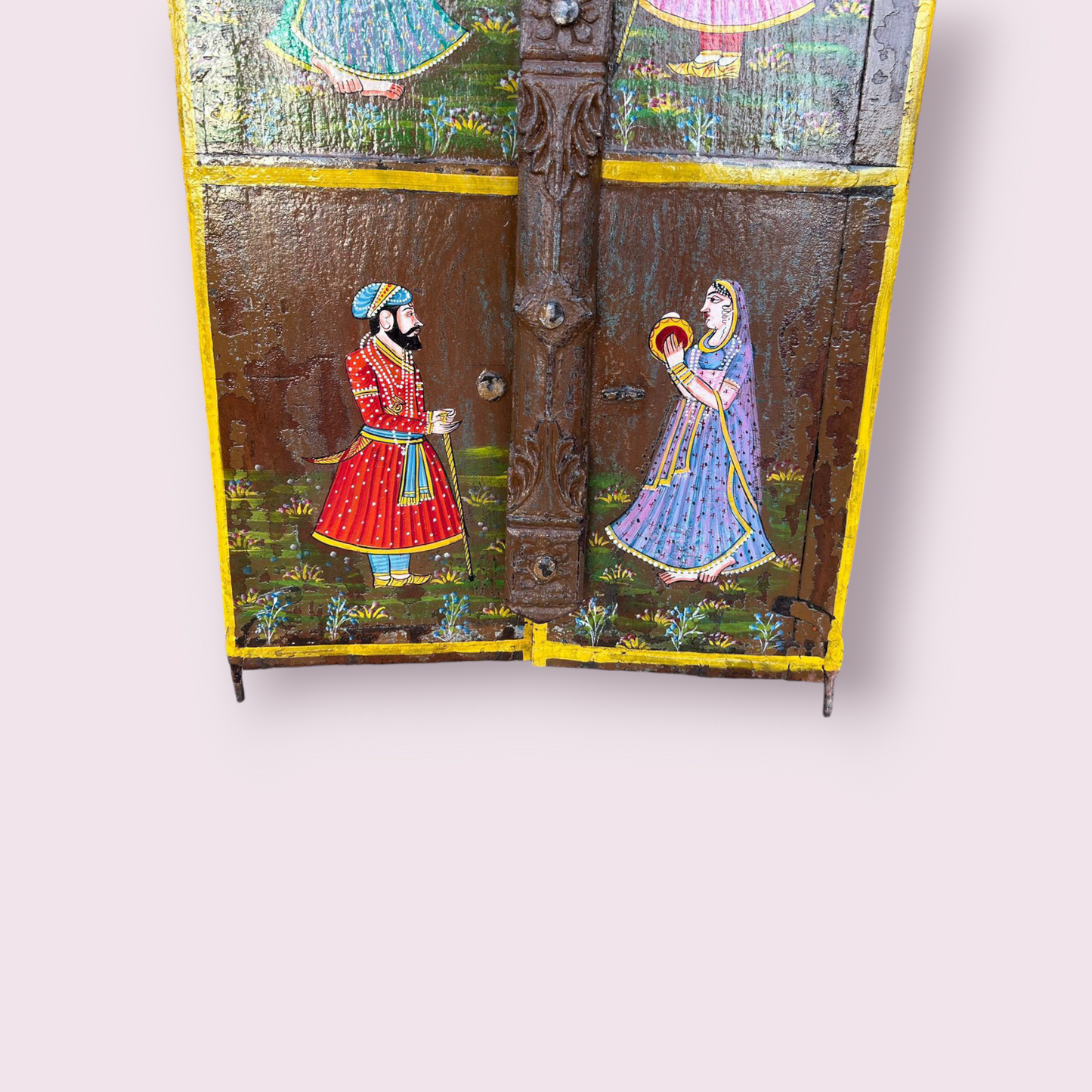 Hand Painted Wooden Window Door Wall Hanging